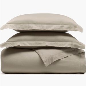 Boll and Branch Percale "No Flat Sheet" Sheet Set in Oak